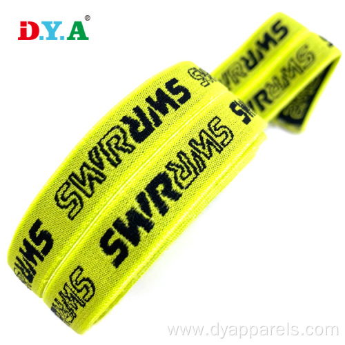 Wholesale Jacquard 25MM Middle Fold Over Elastic Band